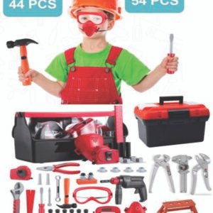 54/44pcs Kids Tool Set Toy Work Drill Tools Building Construction Play Tool Kit