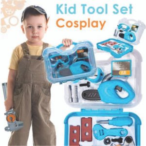 Kids Tool Set Toy 3 in 1 Screwdriver and Tool Box Construction Play Toys Cosplay