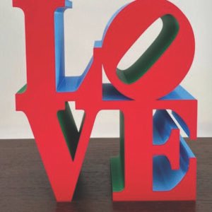 LOVE Sculpture, Classic Pop Art inspired by Robert Indiana