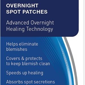 PanOxyl PM Overnight Spot Patches, Advanced Hydrocolloid Healing Technology, Fragrance Free, 40 Count