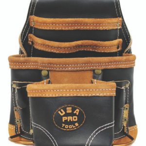 Ten Pocket Top Grain Leather Tool Pouch Carpenter,Construction,Framers,Handyman