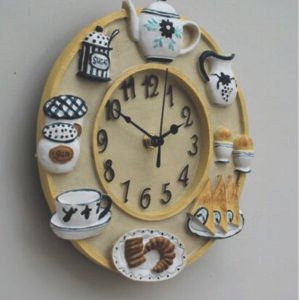 Wall Clock Kitchen School Office Home Shabby Chic Traditional Decor Quartz 23cm