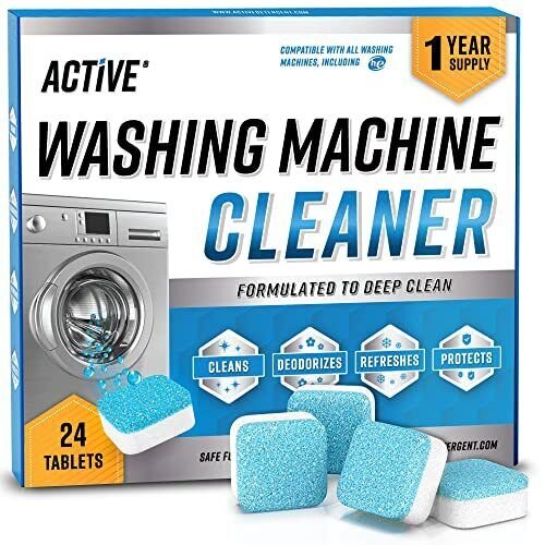 Washing Machine Cleaner Descaler 24 Pack – Deep Cleaning Tablets For HE Front
